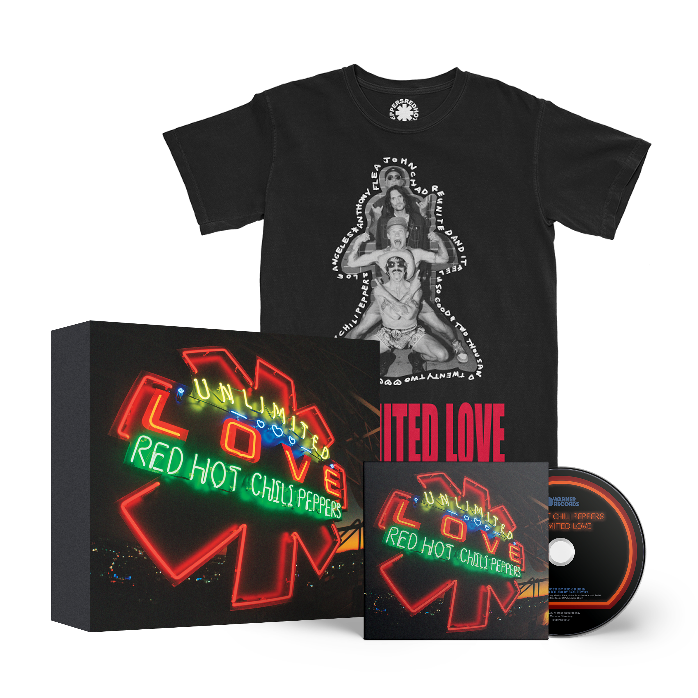 Red Hot Chili Peppers Unlimited LoveTシャツ Unlimited Love CD + T-Shirt Box Set – Red Hot Chili Peppers